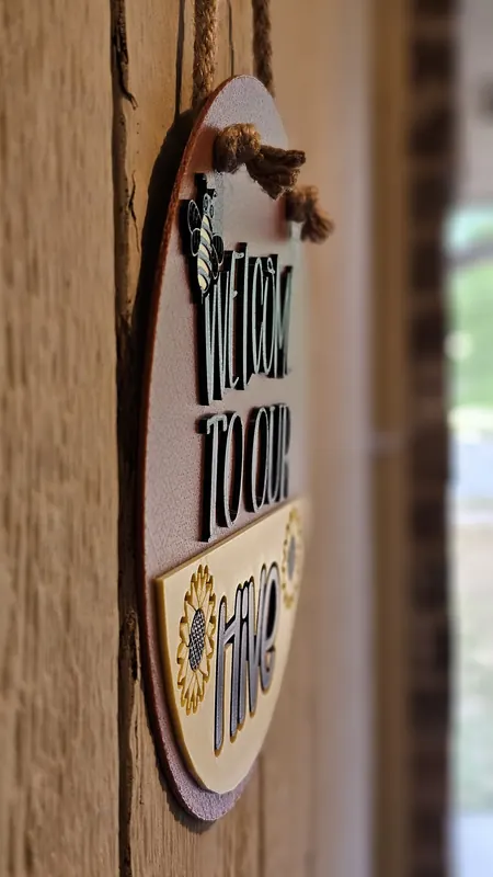 Decorative Craft Sign - 3D printed home decor sign